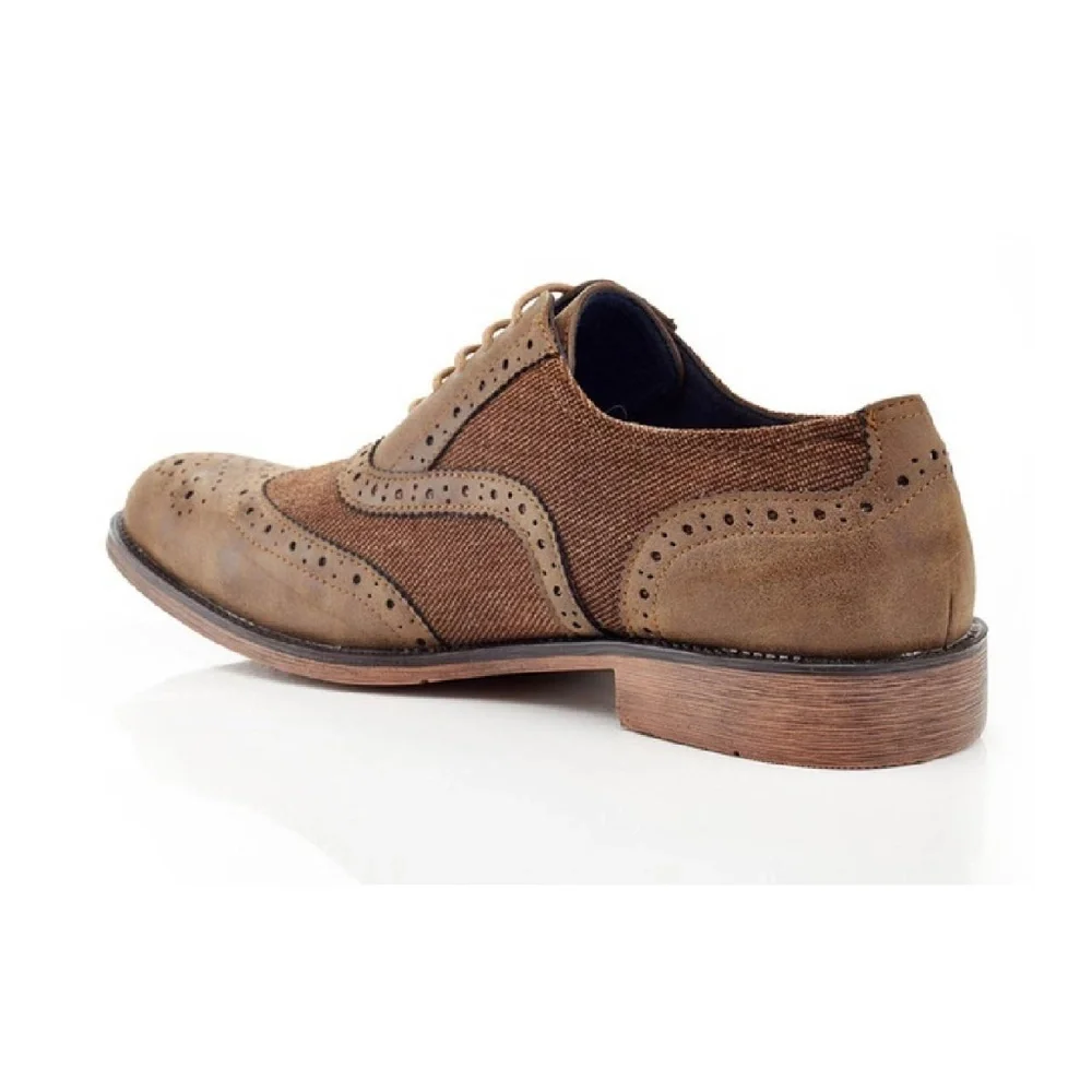 Henry Ferrera Men's Two-Tone Casual Oxford Shoes